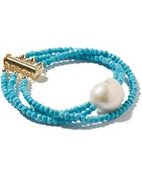 Joie DiGiovanni - Turquoise And Pearl Bracelet - Lyst