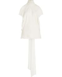 Brandon Maxwell - The Ilana Layered Silk Top - Lyst