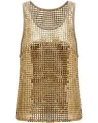 Elie Saab - Sequined Tank Top - Lyst