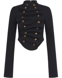 A.W.A.K.E. MODE - Structured Ruffled Jacket - Lyst