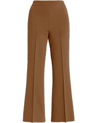 High Sport - Exclusive Kick Stretch-cotton Knit Cropped Flared Pants - Lyst