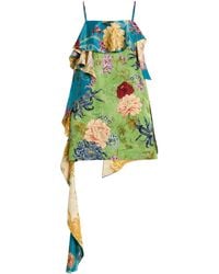 ALÉMAIS - Avery Spliced Satin Mini Dress - Lyst