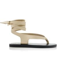 A.Emery - Elmer Lace-Up Leather Sandals - Lyst