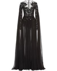zuhair murad black and white dress