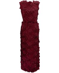 Erdem - Rosette-Embellished Midi Dress - Lyst