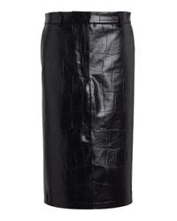 Stella McCartney - Croco Pencil Skirt - Lyst