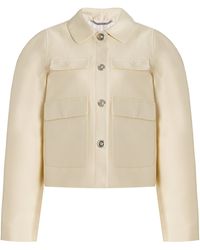 Versace - Silk-blend Blouson Jacket - Lyst