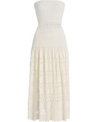 Alexis - Payge Eyelet Knit Midi Dress - Lyst