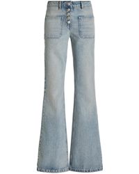 Courreges - Rigid Low-rise Bootcut Jeans - Lyst