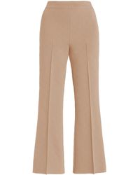 High Sport - Kick Stretch-cotton Knit Cropped Flared Pants - Lyst