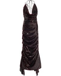 A.W.A.K.E. MODE - Sequined Draped Maxi Dress - Lyst