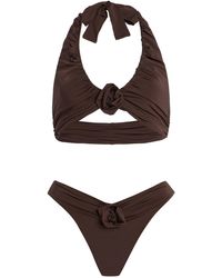 Maygel Coronel - Brezza Ruched Bikini Set - Lyst