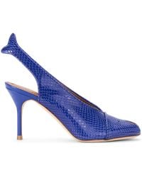 STAUD - Cleo Fish Leather Heels - Lyst