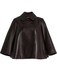 Altuzarra - Hayden Leather Cape Coat - Lyst