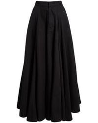 Balenciaga - Godet Cotton Maxi Skirt - Lyst