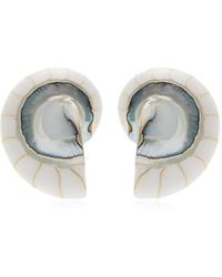 Julietta - Nautilus Clip-On Earrings - Lyst
