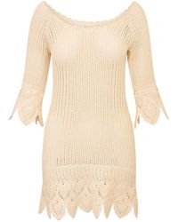 LoveShackFancy - Krisella Cotton Crochet Mini Dress - Lyst