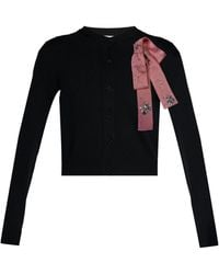 Erdem - Embellished Merino Wool Cardigan - Lyst