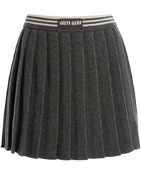 Miu Miu - Mini Tennis Skirt - Lyst