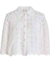 Marlies Grace - Exclusive Rosamund Crocheted Cotton Jacket - Lyst