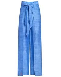 Coniglio Palm Beach - Two-Panel Silk Wide-Leg Pants - Lyst