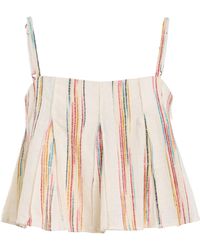 Rosie Assoulin - Million Pleats Bandeau Silk Top - Lyst