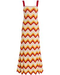 Escvdo - Marea Crocheted Cotton Maxi Dress - Lyst