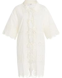 Sea - Babette Eyelet Cotton Cover-Up - Lyst