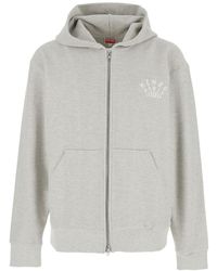 KENZO - 'Dragonfly' Sweatshirt With Logo Lettering On The Front And Maxi Logo On The Rear - Lyst
