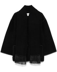 TOTEME - Jacket With Scarf - Lyst