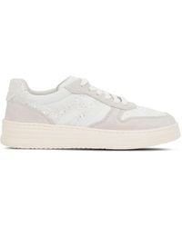 Hogan - Suede And Smooth Leather H630 Sneakers With Glittered H Shoes - Lyst