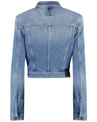 Off-White c/o Virgil Abloh Transparent Cropped Biker Jacket