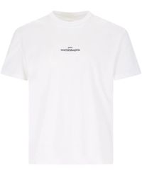 Maison Margiela - Distorted Logo' T-Shirt - Lyst