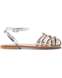 K. Jacques - Cyrenia Two-Tone Metallic Sandals Shoes - Lyst