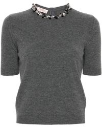 Valentino Garavani - Wool Embroidered Top - Lyst