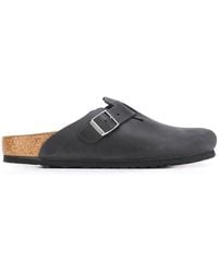 Birkenstock - Boston Leather Mule Shoes - Lyst