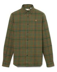 Timberland - Midweight Flannel Check Shirt Dark Wheat Boot Yd - Lyst