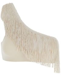 Forte Forte - One-Shoulder Top With Fringe Embellishments - Lyst