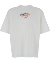 DSquared² - T‑Shirt With Round Neck - Lyst