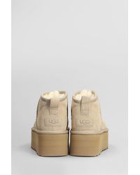 UGG - Classic Ultra Mini Low Heels Ankle Boots - Lyst