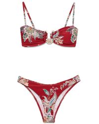 Zimmermann - Rhiannon Knot Trim Bikini - Lyst