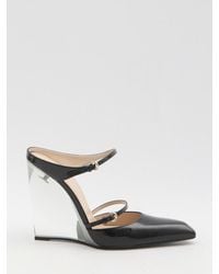 Gucci - Mules With Transparent Wedge Heel - Lyst