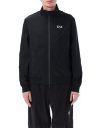EA7 - Core Identity Recycled-Nylon Zip-Up Sweatshirt - Lyst