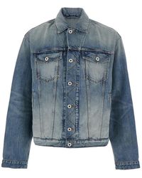KENZO - Pop' Jacket With Logo Patch On The Rear And Maxi Logo On The Rear - Lyst