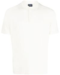Drumohr - Short Sleeves Polo With Buttons - Lyst
