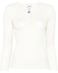 Isabel Marant - Lamylic Long Sleeve Cotton Top - Lyst