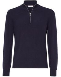 Brunello Cucinelli - Zip-Up Sweater - Lyst