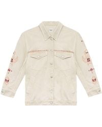 Isabel Marant - Denim Jacket With Sleeve Details - Lyst