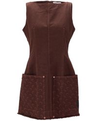 Marine Serre - Moon Jacquard Twill Mini Dress - Lyst