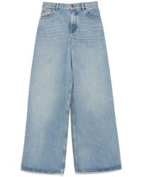Chloé - Flared Leg Denim Jeans - Lyst